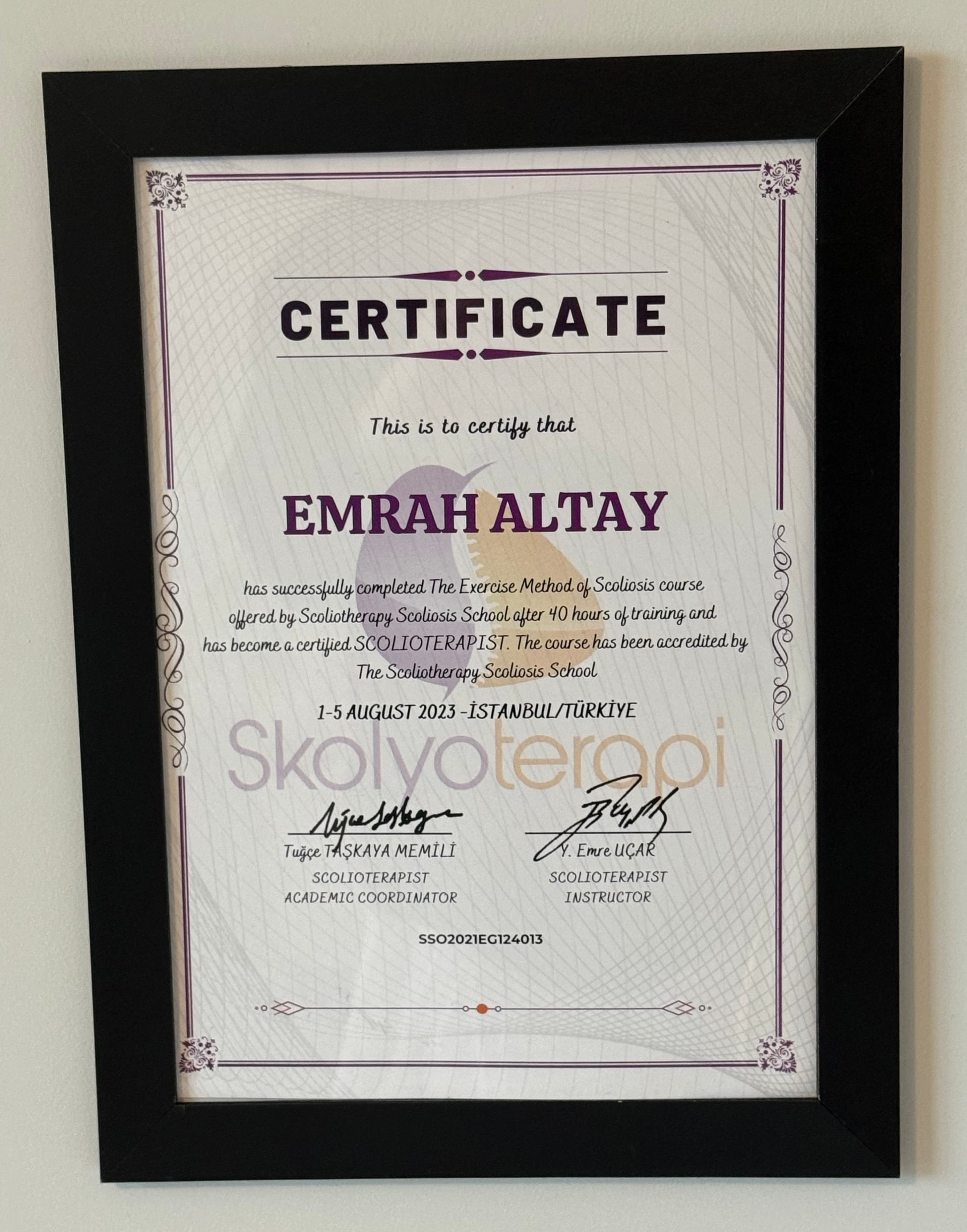 The Excercise Method of Scoliosis